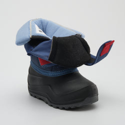 Light Navy,Marine pâle : Hibou Toddlers Winter Boots - Three-Quarter Right View
