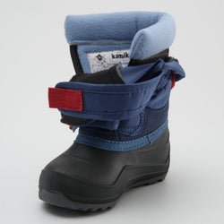 Light Navy,Marine pâle : Hibou Toddlers Winter Boots - Three-Quarter Left View