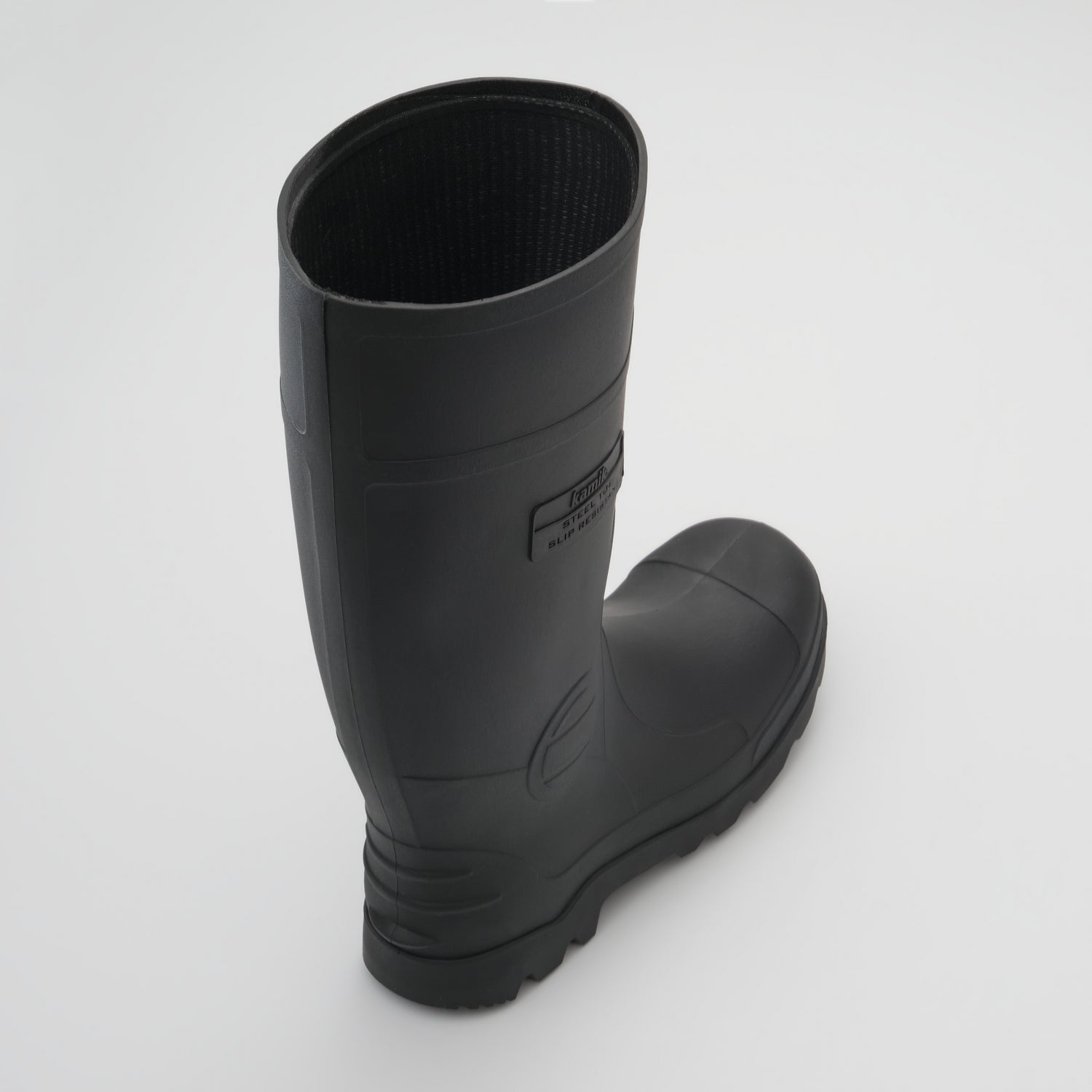 Black,Noir : Irongrid Men's Work Boots - Three-Quarter Top View