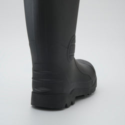 Black,Noir : Irongrid Men's Work Boots - Three-Quarter Back View