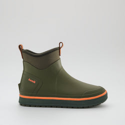 Dark Olive,Olive foncé : Lowtide Men's Rain Boots - Side View