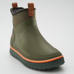 Dark Olive,Olive foncé : Lowtide Men's Rain Boots - Three-Quarter Front View