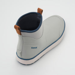 Light Gray,Gris pâle : Lowtide Men's Rain Boots - Three-Quarter Back View