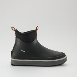 Black,Noir : Lowtide Women's Rain Boots - Side View