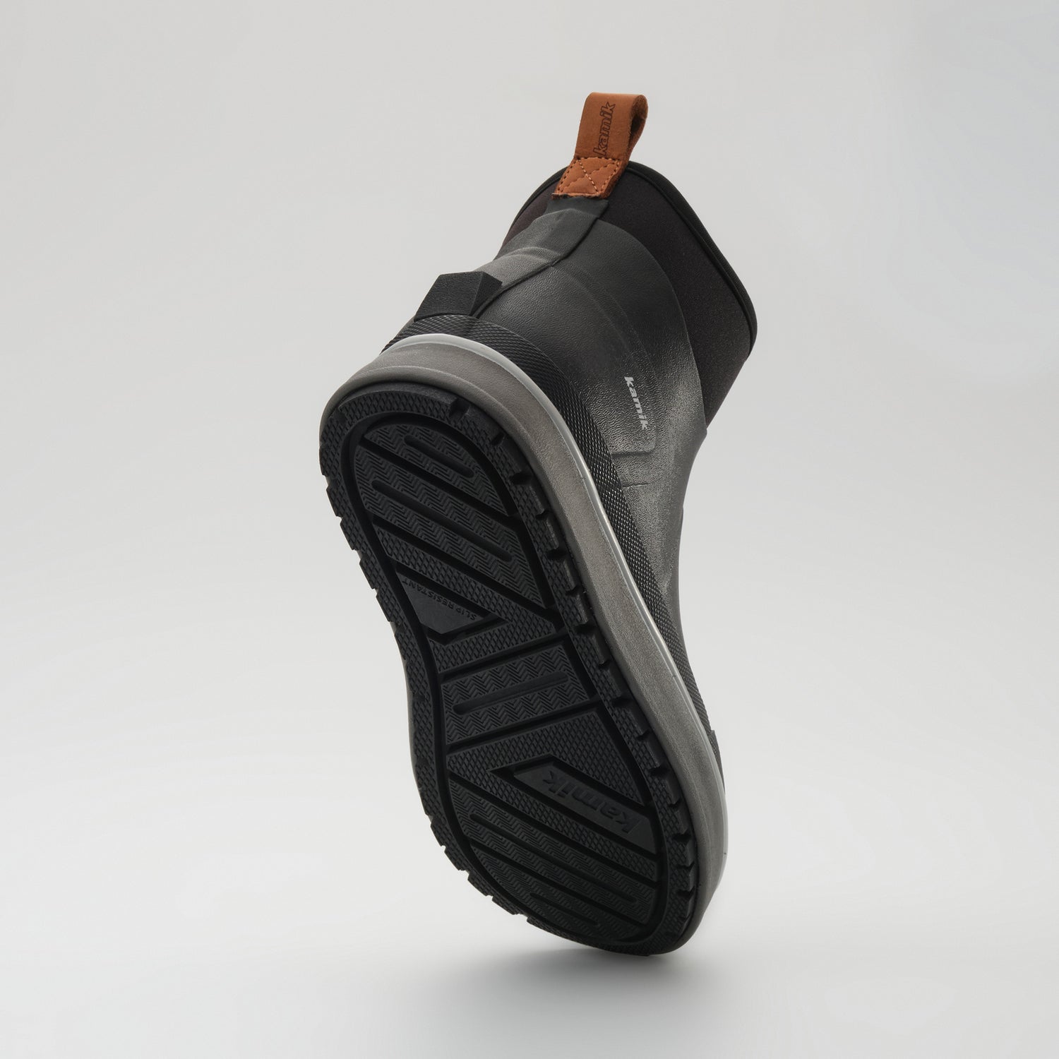 Black,Noir : Lowtide Women's Rain Boots - Outsole View
