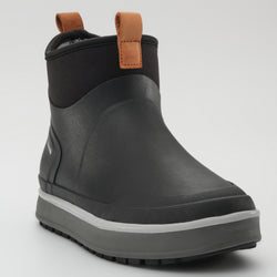 Black,Noir : Lowtide Women's Rain Boots - Three-Quarter Front View