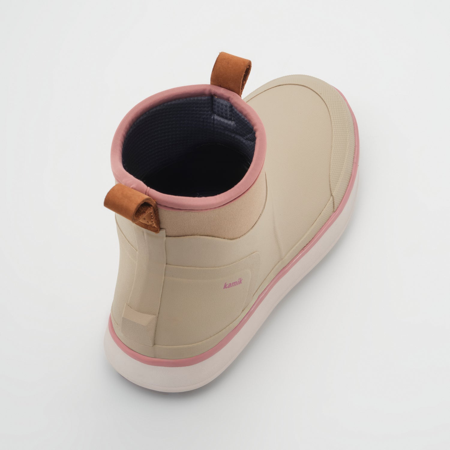 Fossil,Fossile : Lowtide Women's Rain Boots - Three-Quarter Back View