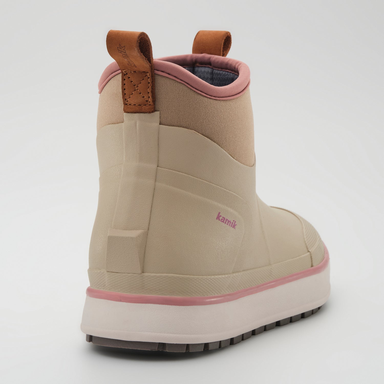 Fossil,Fossile : Lowtide Women's Rain Boots - Three-Quarter Back View