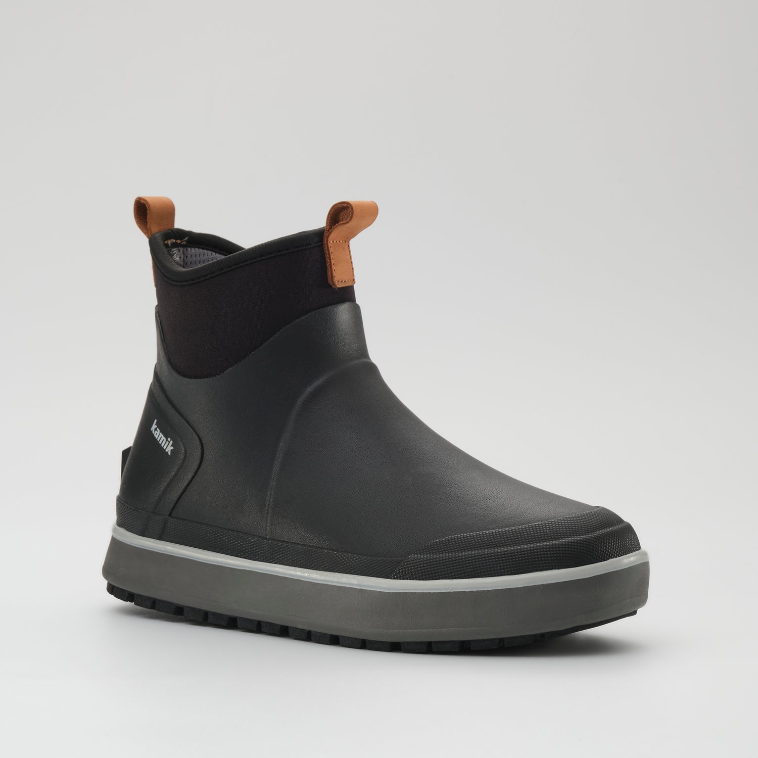 Black,Noir : Lowtide Men's Rain Boots - Main View