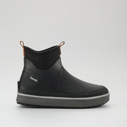 Black,Noir : Lowtide Men's Rain Boots - Side View