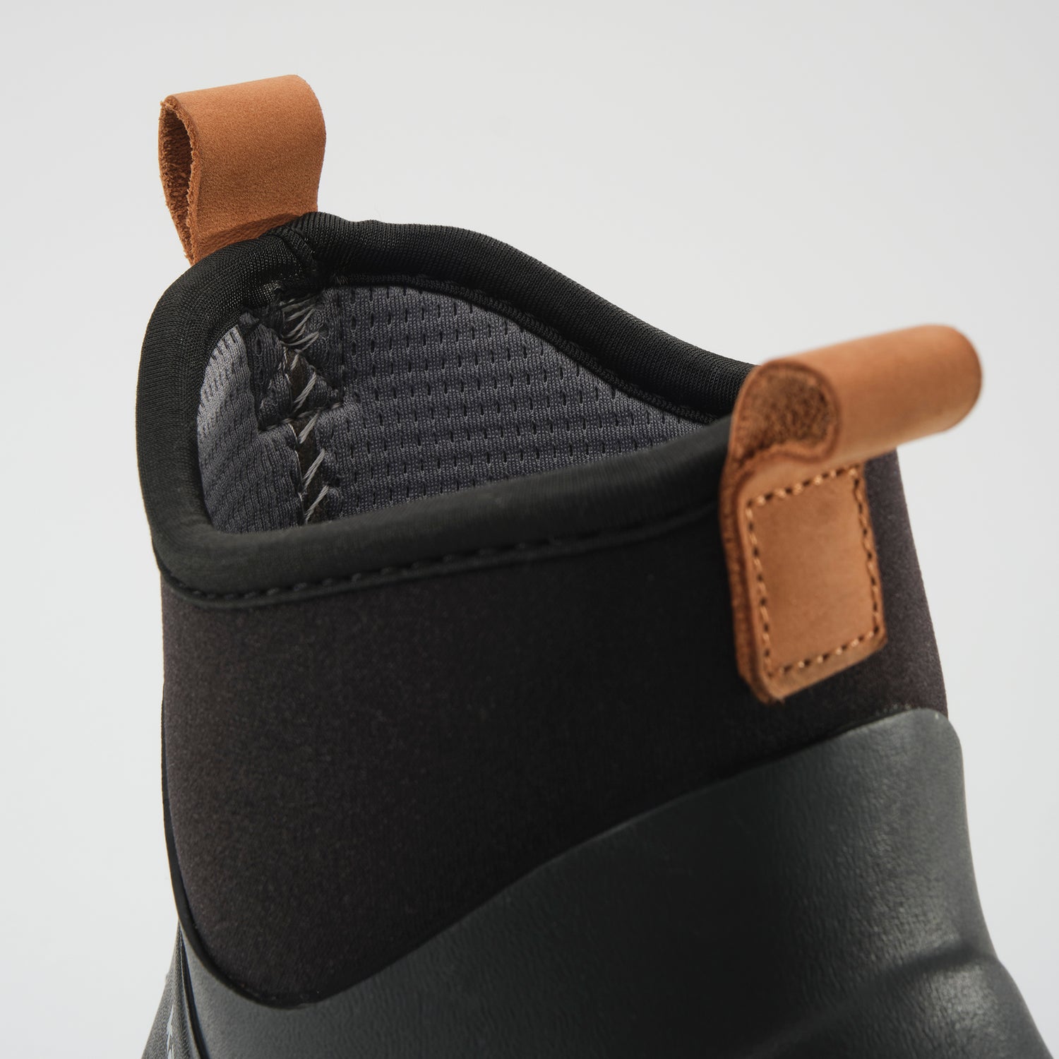 Black,Noir : Lowtide Men's Rain Boots - Top View