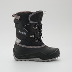 Black,Noir : Luke EZ Kids Winter Boots - Side View