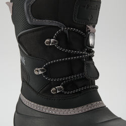 Black,Noir : Luke EZ Kids Winter Boots - Laces View