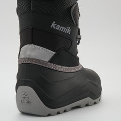 Black,Noir : Luke EZ Kids Winter Boots - Close-up Back View