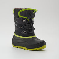 Charcoal-Lime,Charbon-Lime : Luke EZ Kids Winter Boots - Main View