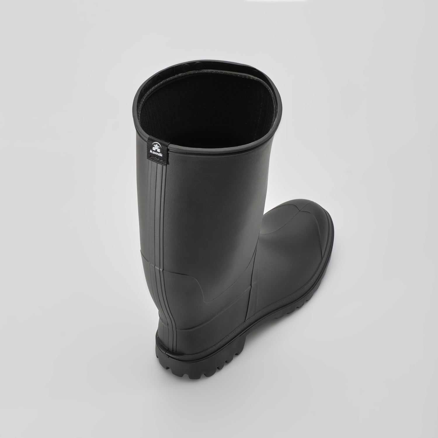 Black,Noir : Michael Men's Rain Boots - Top View