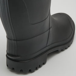 Black,Noir : Michael Men's Rain Boots - Three-Quarter View Close-up