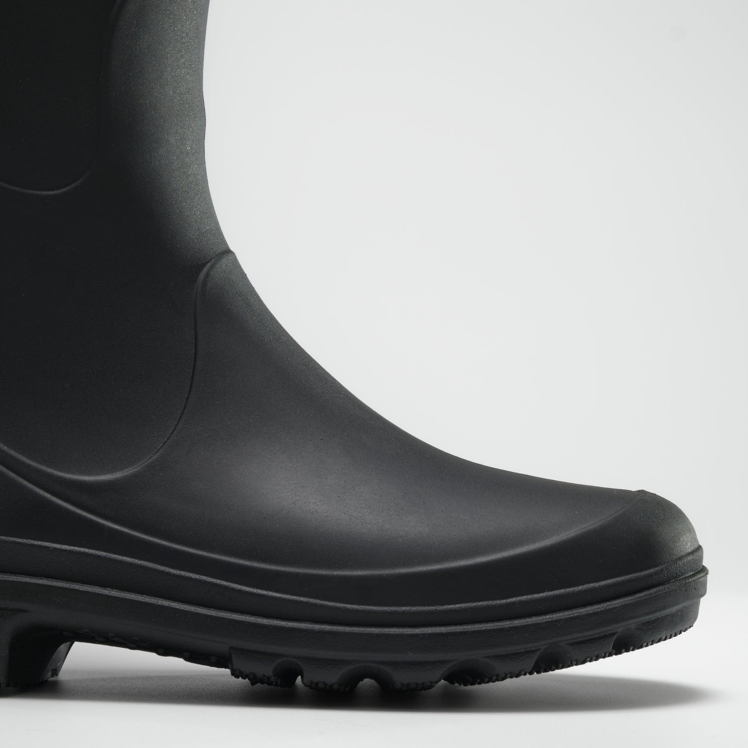 Black,Noir : Miranda Women's Rain Boots - Side View Close-up