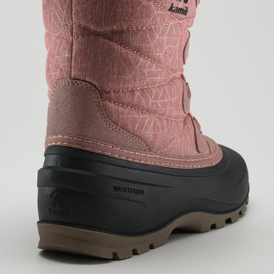 Dark Rose,Rose foncé : Momentum 3 Women's Winter Boots - Close-up Back View