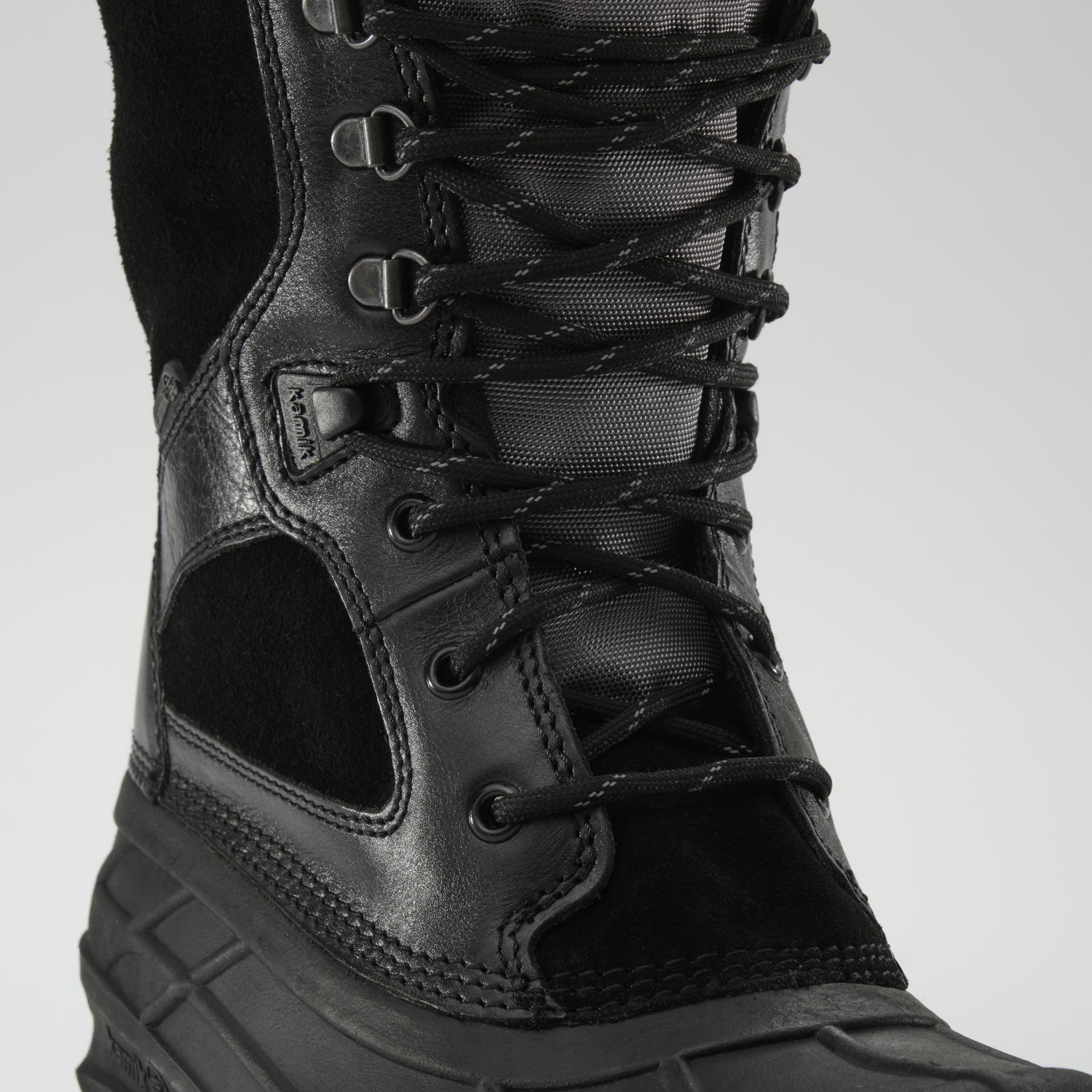 Black,Noir : Nation Plus Men's Winter Boots - Laces View