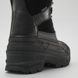Black,Noir : Nation Plus Men's Winter Boots - Close-up Back View