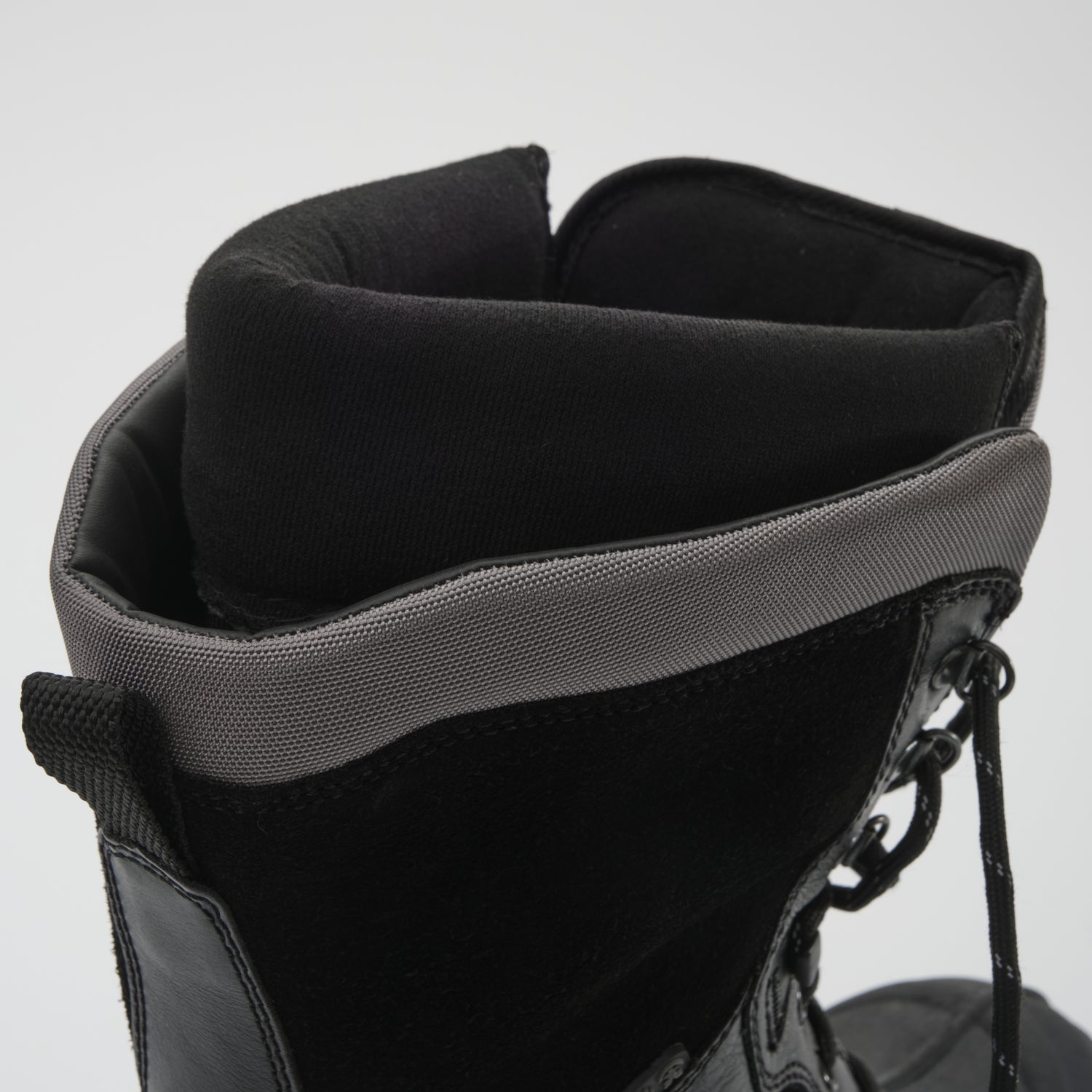 Black,Noir : Nation Plus Men's Winter Boots - Close-up Top View
