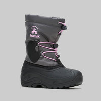 Charcoal,Charbon : Northpole Kids Winter Boots - Main View