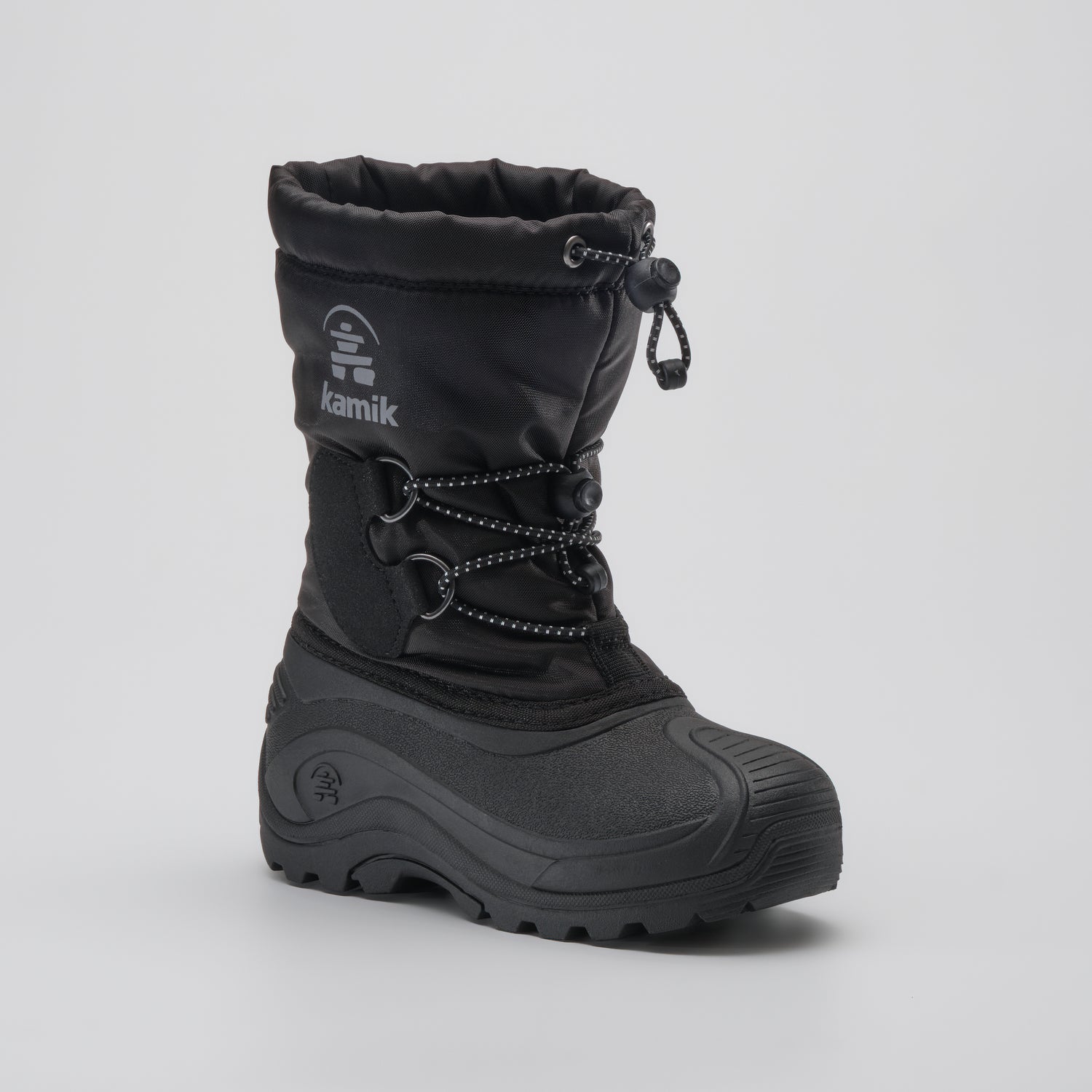 Black,Noir : Northpole Kids Winter Boots - Main View