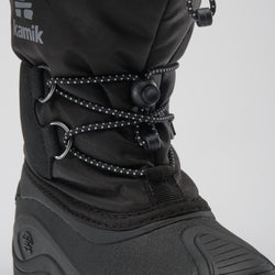 Black,Noir : Northpole Kids Winter Boots - Laces View