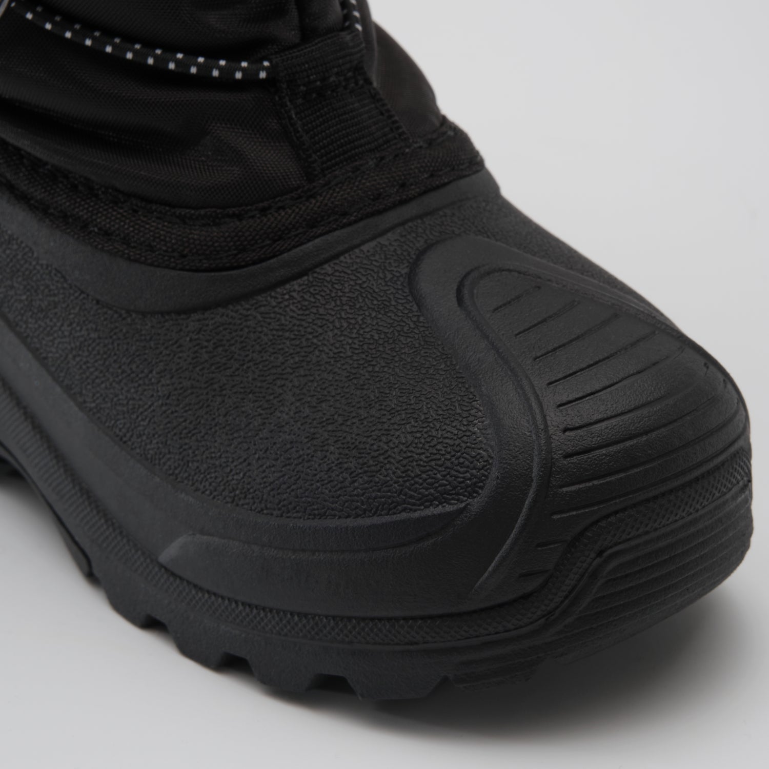 Black,Noir : Northpole Kids Winter Boots - Close-up Front View