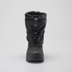 Black,Noir : Northpole Kids Winter Boots - Front View