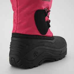 Magenta : Northpole Kids Winter Boots - Three-Quarter Back View