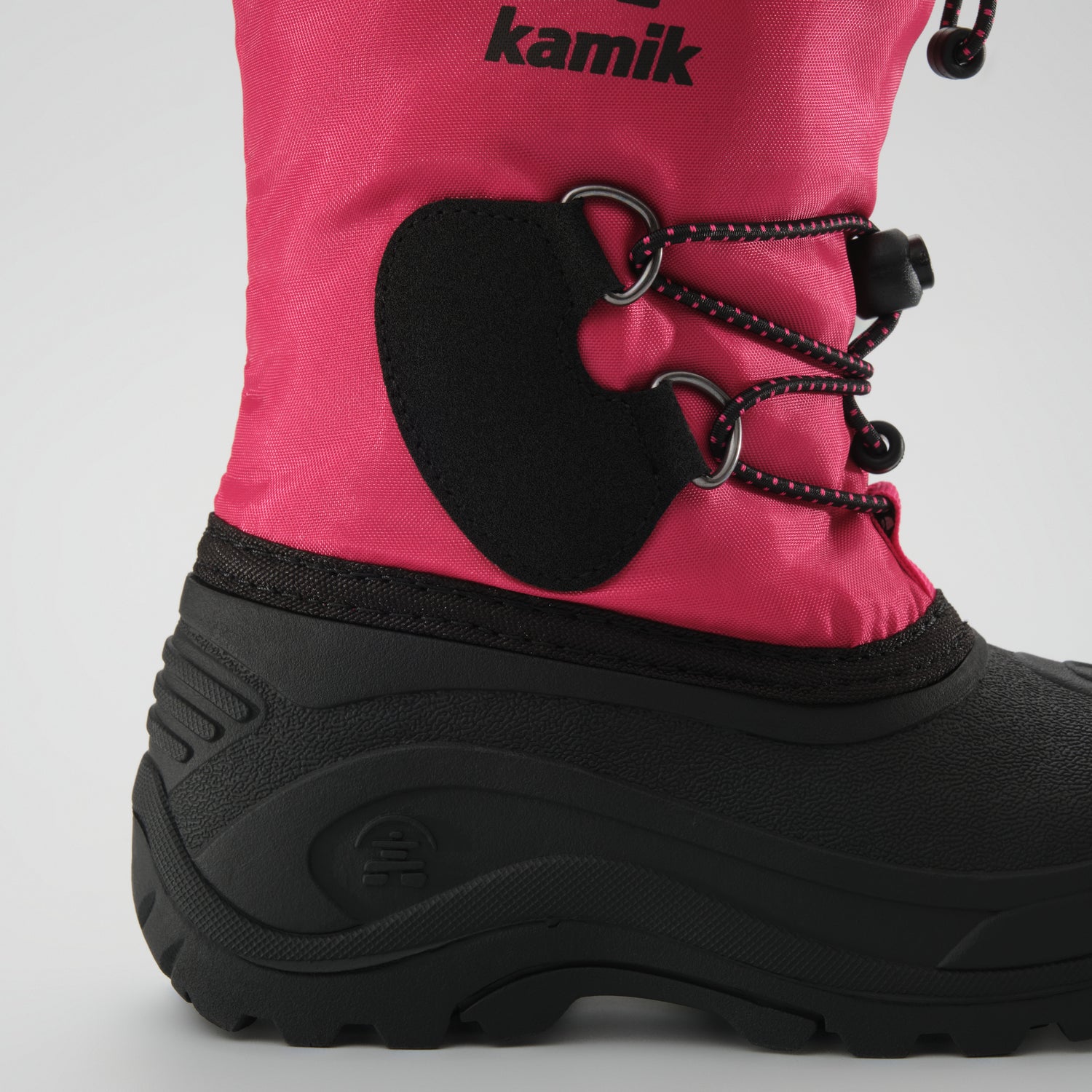 Magenta : Northpole Kids Winter Boots - Close-up Side View