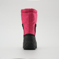 Magenta : Northpole Kids Winter Boots - Back View