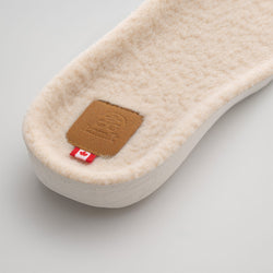White,Blanc : Nova Boa Unisex Clog Insoles - Close-up View