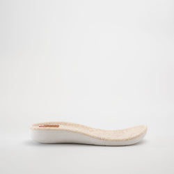 White,Blanc : Nova Boa Unisex Clog Insoles - Side View