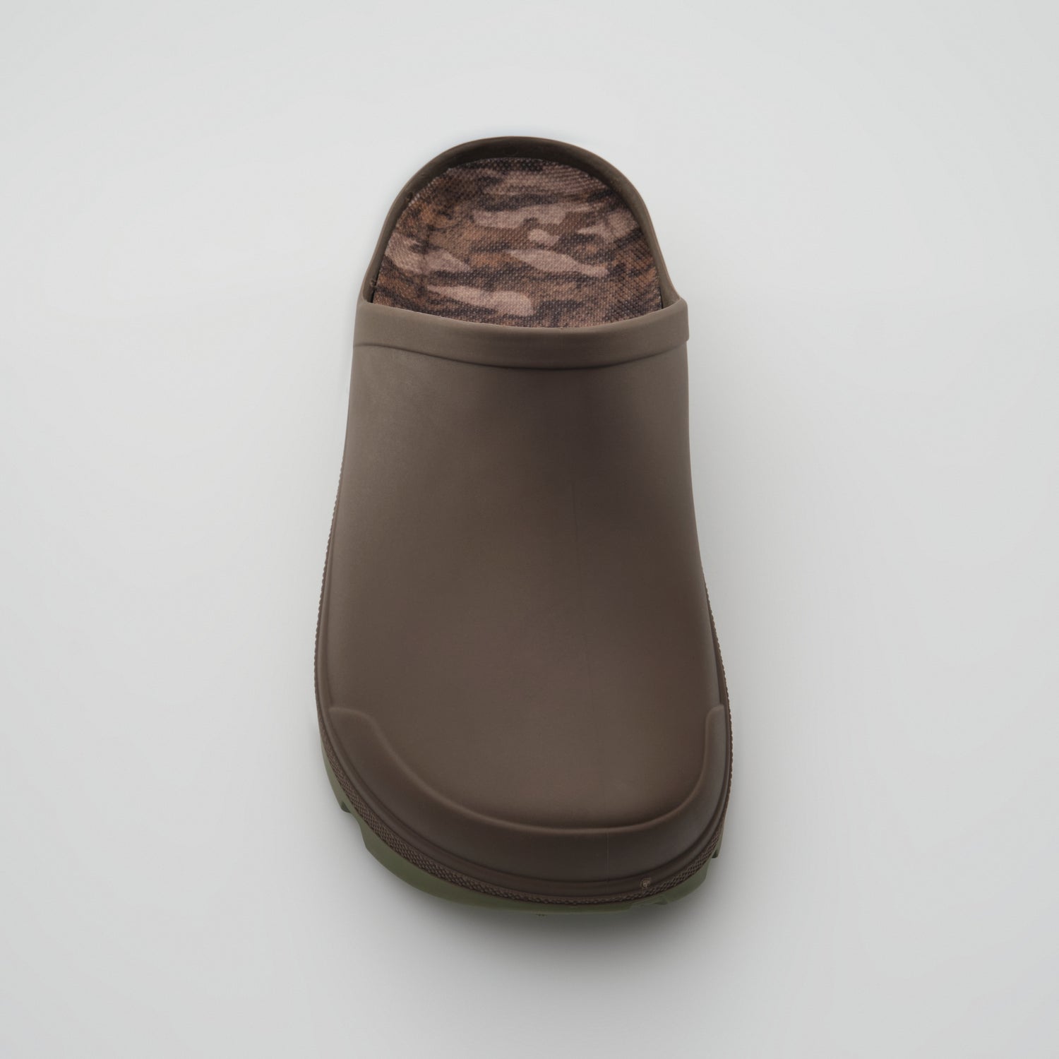 Brown,Brun : Nova Unisex Comfort Clogs - Front View