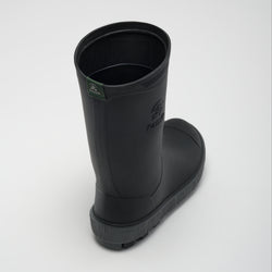 Black-Charcoal,Noir-Charbon : Riptide Kids' Rain Boots - Top View