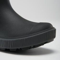 Black-Charcoal,Noir-Charbon : Riptide Kids' Rain Boots - Side View Close-up