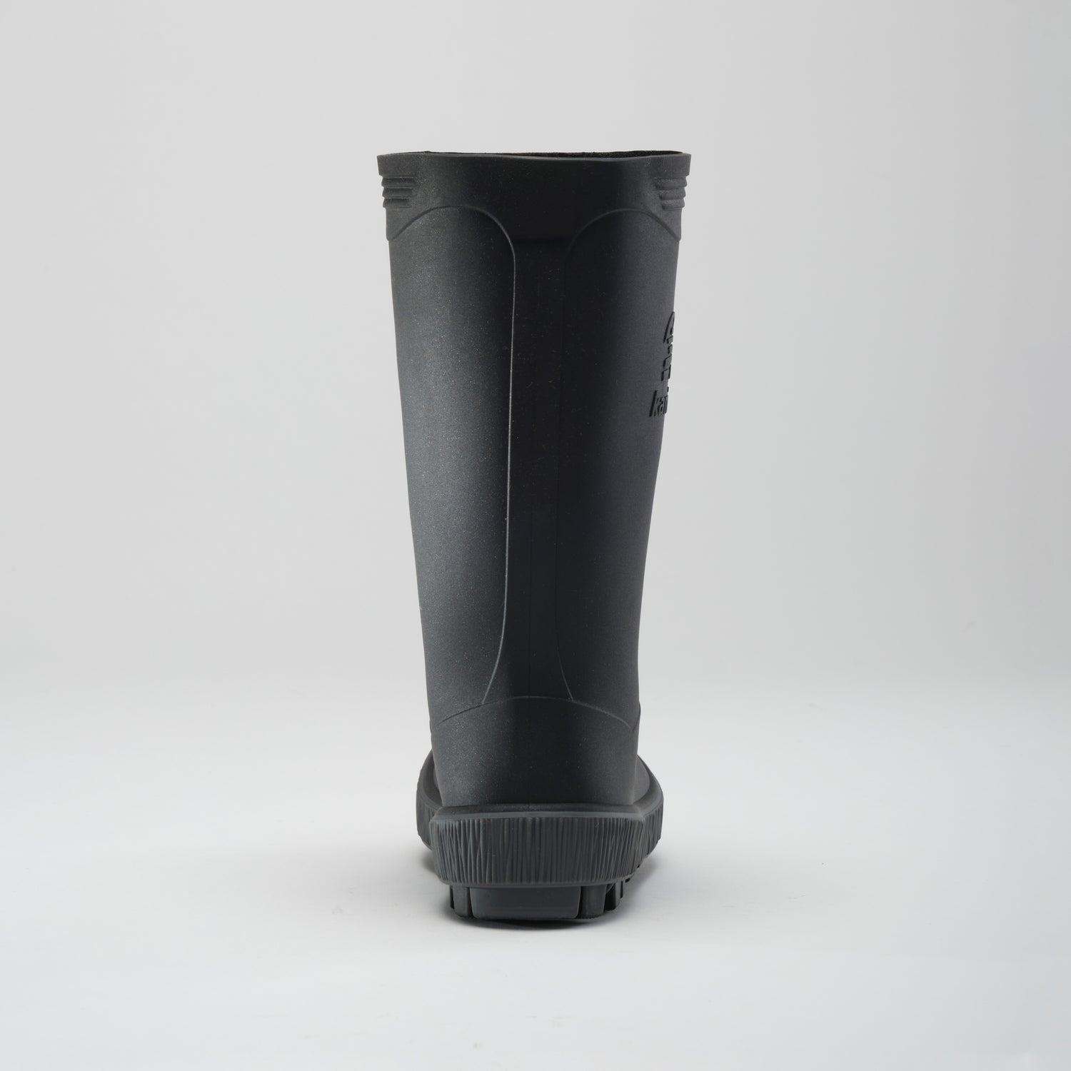 Black-Charcoal,Noir-Charbon : Riptide Kids' Rain Boots - Back View