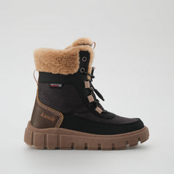 Black-Brown,Noir-Brun : Seeker F Kids Winter Boots - Side View