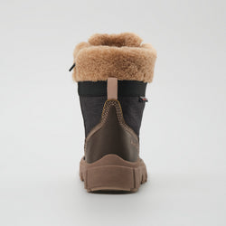 Black-Brown,Noir-Brun : Seeker F Kids Winter Boots - Back View