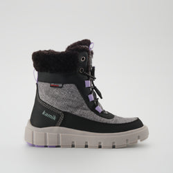 Charcoal,Charbon : Seeker F Kids Winter Boots - Side View