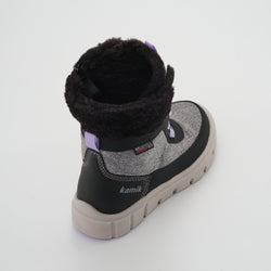 Charcoal,Charbon : Seeker F Kids Winter Boots - Three-Quarter Top View