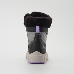Charcoal,Charbon : Seeker F Kids Winter Boots - Back View