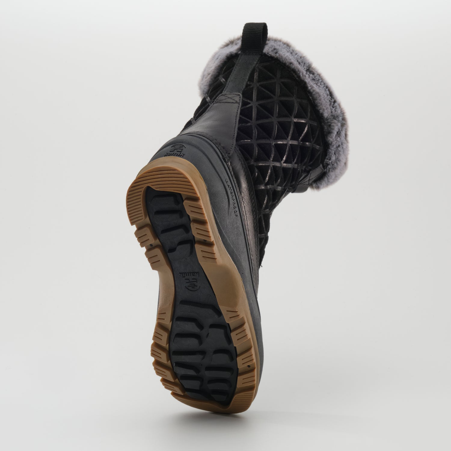 Black,Noir : Snovalley 6 Women's Winter Boots - Outsole View