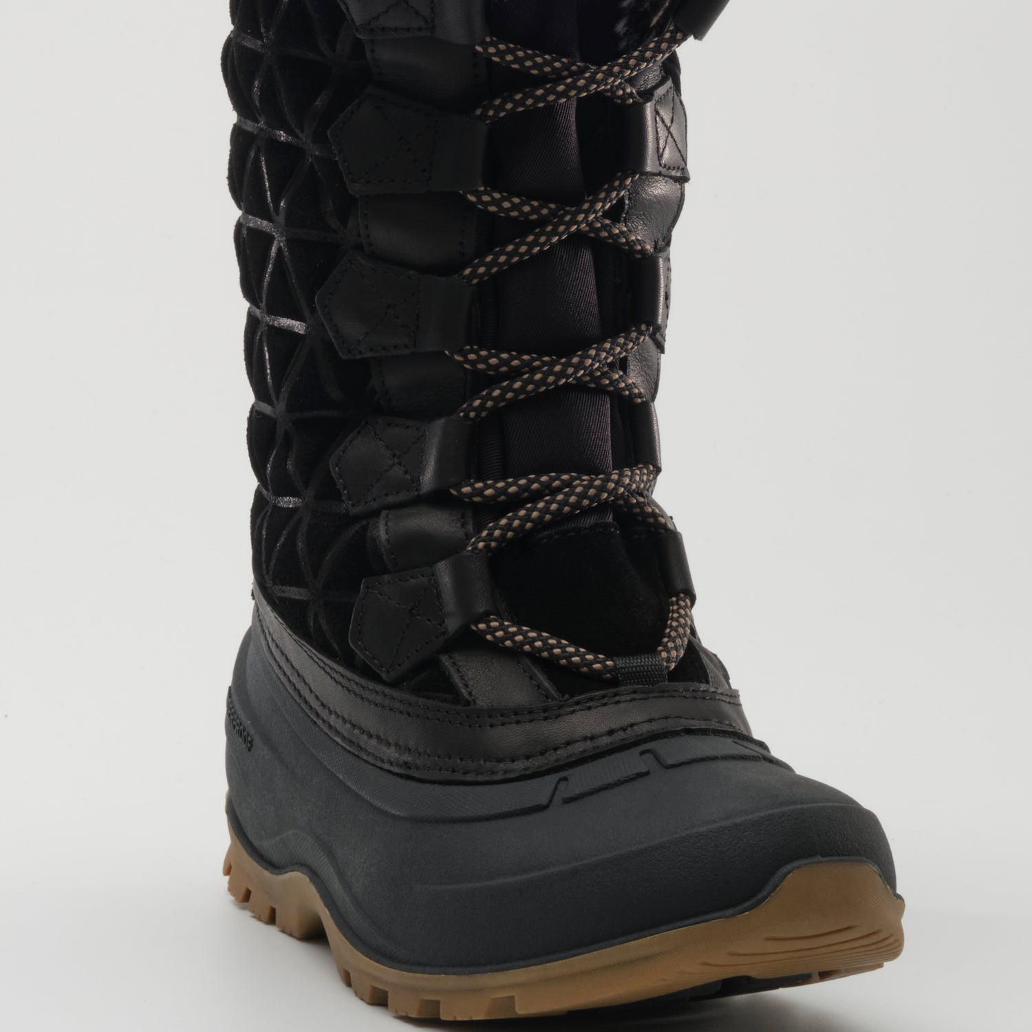 Black,Noir : Snovalley 6 Women's Winter Boots - Close-up Front View