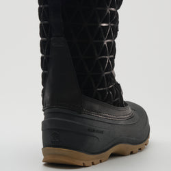 Black,Noir : Snovalley 6 Women's Winter Boots - Three-Quarter Back View