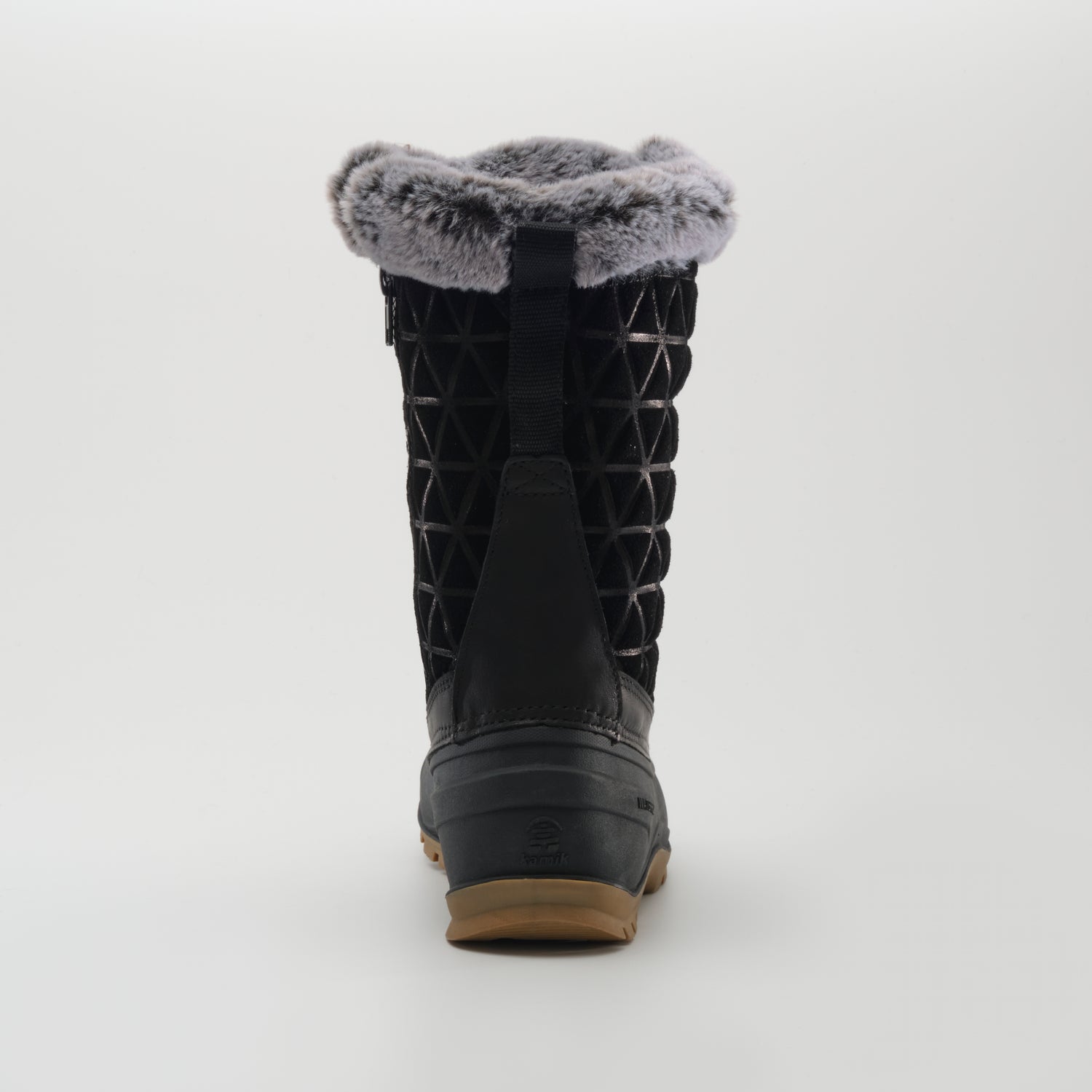 Black,Noir : Snovalley 6 Women's Winter Boots - Back View