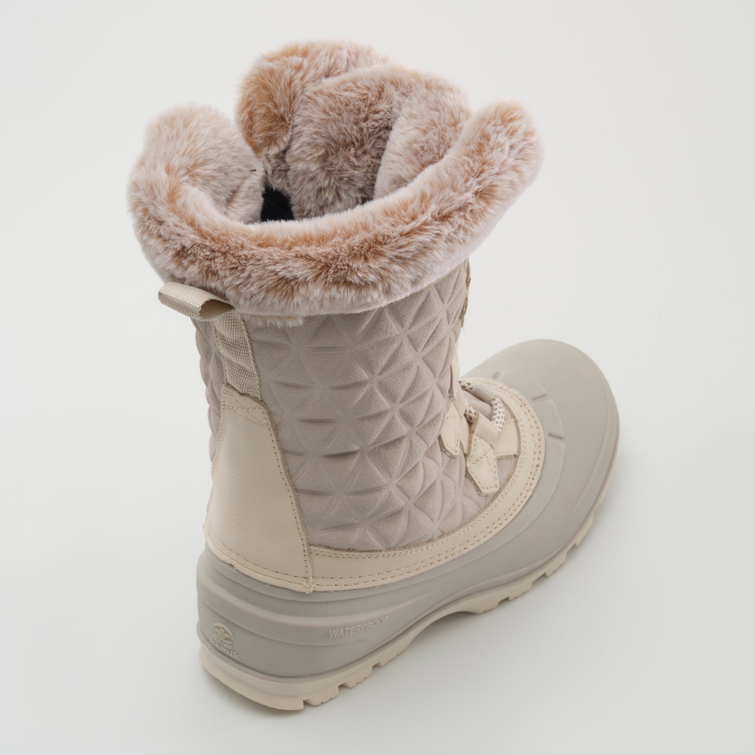Off White,Blanc cassé : Snovalley 6 Women's Winter Boots - Three-Quarter Top View
